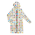Load image into Gallery viewer, Shapes and colors, zip up long hoodie