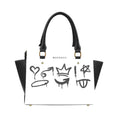 Load image into Gallery viewer, Spray paint, leather shoulder handbag