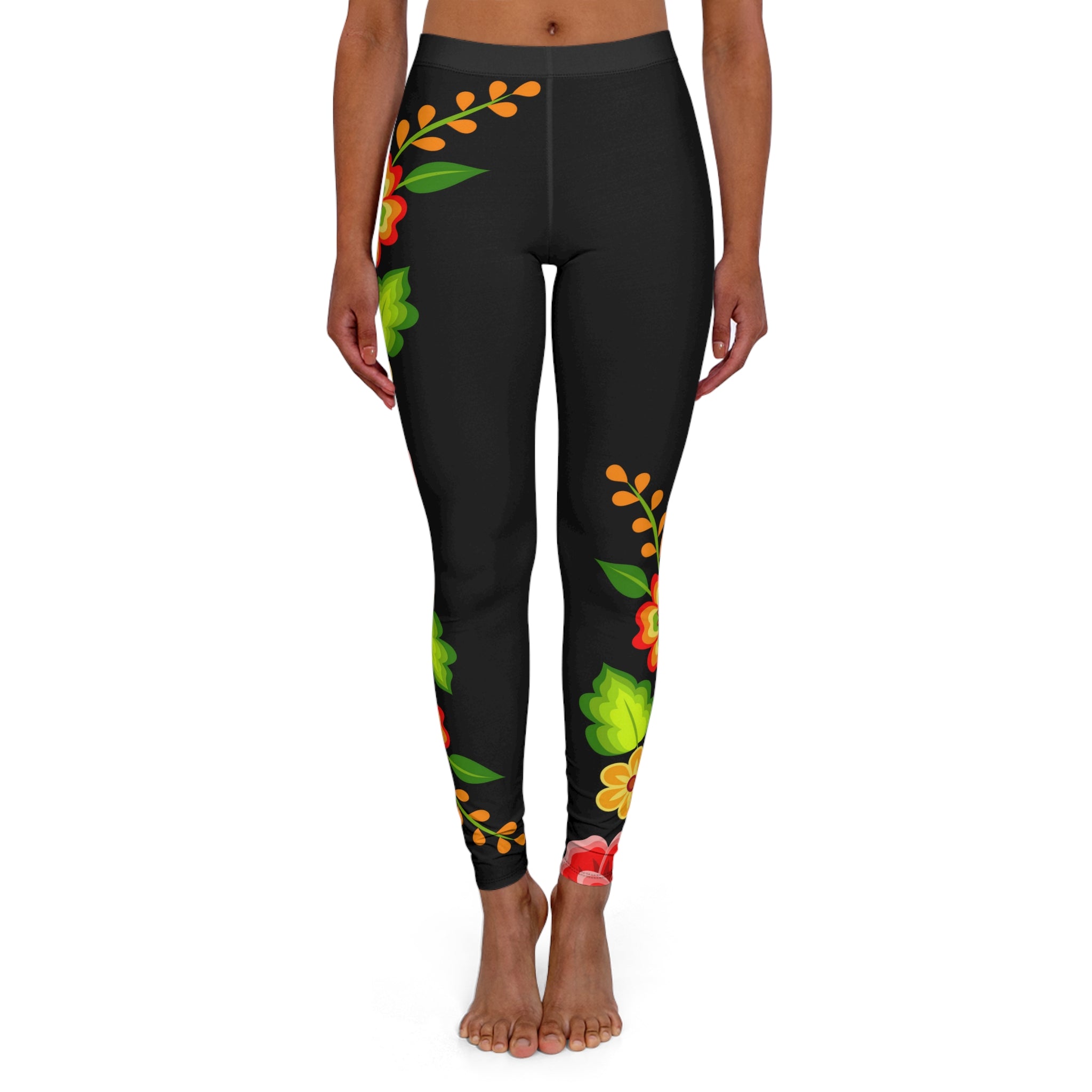 Bright vines, Premium Sculpting leggings – Massacci