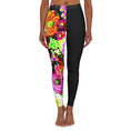Load image into Gallery viewer, Neon flowers, Premium Sculpting leggings