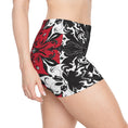 Load image into Gallery viewer, Red and Black, Workout Shorts
