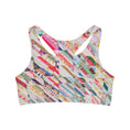 Load image into Gallery viewer, Tilted Quilt, Seamless Sports Bra