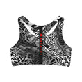 Load image into Gallery viewer, Cheetah Swirl, Seamless Sports Bra