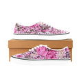 Load image into Gallery viewer, Cheetah Pink, Women's Classic Canvas Low Top Sneakers