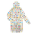 Load image into Gallery viewer, Shapes and colors, zip up long hoodie