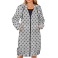 Load image into Gallery viewer, Silver snake, zip up long hoodie