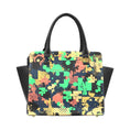 Load image into Gallery viewer, Puzzle pieces, leather shoulder handbag