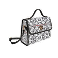 Load image into Gallery viewer, Charcoal and Lace, canvas purse