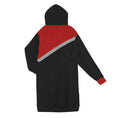 Load image into Gallery viewer, Red stripe, zip up long hoodie