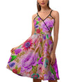 Load image into Gallery viewer, Mystical garden, elegant strap dress