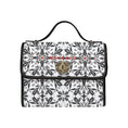 Load image into Gallery viewer, Charcoal and Lace, canvas purse
