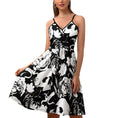 Load image into Gallery viewer, Skull garden, elegant strap dress