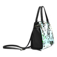 Load image into Gallery viewer, Black and blue, leather shoulder handbag