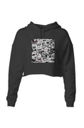 Load image into Gallery viewer, Vintage Ads, Lightweight Crop Hoodie
