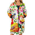 Load image into Gallery viewer, Sun glow, zip up long hoodie