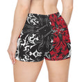 Load image into Gallery viewer, Red and Black, Workout Shorts