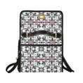 Load image into Gallery viewer, Charcoal and Lace, canvas purse