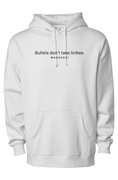 Load image into Gallery viewer, Bullets don't take bribes, heavyweight pullover hoodie