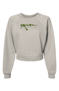 Load image into Gallery viewer, Flowers and firearms, Raglan Pullover Fleece Sweatshirt