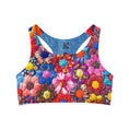 Load image into Gallery viewer, Denim Garden, Shorts and Sports Bra Full Set