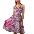 Load image into Gallery viewer, Cheetah Pink, elegant strap dress