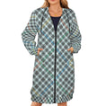 Load image into Gallery viewer, Hounds plaid, zip up long hoodie