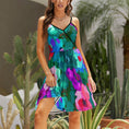 Load image into Gallery viewer, Flower palate, elegant strap dress