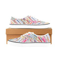 Load image into Gallery viewer, Tilted Quilt, Women's Classic Canvas Low Top Sneakers