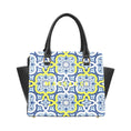 Load image into Gallery viewer, Spanish tile, leather shoulder handbag