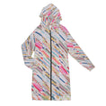 Load image into Gallery viewer, Tilted quilt, zip up long hoodie