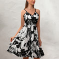 Load image into Gallery viewer, Skull garden, elegant strap dress