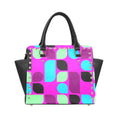 Load image into Gallery viewer, Pink and pastel, leather shoulder handbag