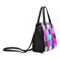 Load image into Gallery viewer, Pink and pastel, leather shoulder handbag
