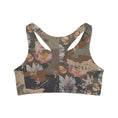 Load image into Gallery viewer, Camo Flowers, Seamless Sports Bra
