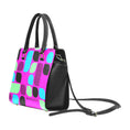 Load image into Gallery viewer, Pink and pastel, leather shoulder handbag