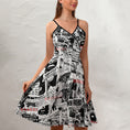 Load image into Gallery viewer, Vintage ads, elegant strap dress