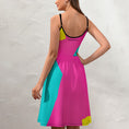 Load image into Gallery viewer, Eighties stripe, elegant strap dress