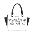 Load image into Gallery viewer, Spray paint, leather shoulder handbag