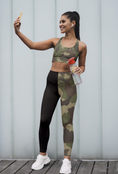 Load image into Gallery viewer, Camo Dot, Leggings and Sports Bra Full Set