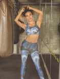 Load image into Gallery viewer, Cool Azul, Leggings and Sports Bra Full Set