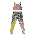 Load image into Gallery viewer, Patchwork, Leggings and Sports Bra Full Set