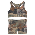 Load image into Gallery viewer, Camo Flowers, Shorts and Sports Bra Full Set