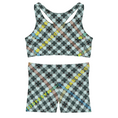 Load image into Gallery viewer, Hounds Plaid, Shorts and Sports Bra Full Set