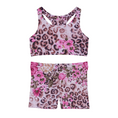 Load image into Gallery viewer, Cheetah Pink, Shorts and Sports Bra Full Set