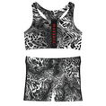 Load image into Gallery viewer, Cheetah Swirl, Shorts and Sports Bra Full Set