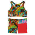 Load image into Gallery viewer, Perhaps, Shorts and Sports Bra Full Set