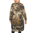 Load image into Gallery viewer, Gold Boa, zip up long hoodie