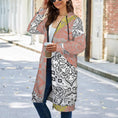 Load image into Gallery viewer, Patchwork, zip up long hoodie