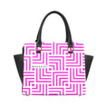 Load image into Gallery viewer, Pink Maze, leather shoulder handbag