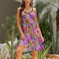Load image into Gallery viewer, Mystical garden, elegant strap dress